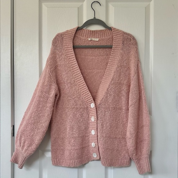 Spell & The Gypsy Pearl on Pearl Pink Cardigan Sweater - Picture 6 of 10